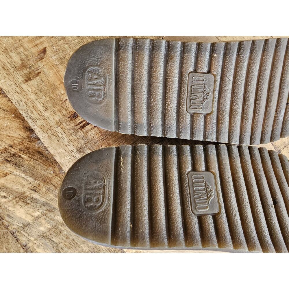 Colorado Leather Slip on Slides Sandals Size US 10 Women's Made in Spain - Picture 8 of 10
